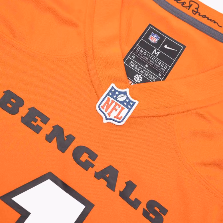 Ja'Marr Chase #1 Cincinnati Bengals Nike Game NFL Jersey Orange view 5