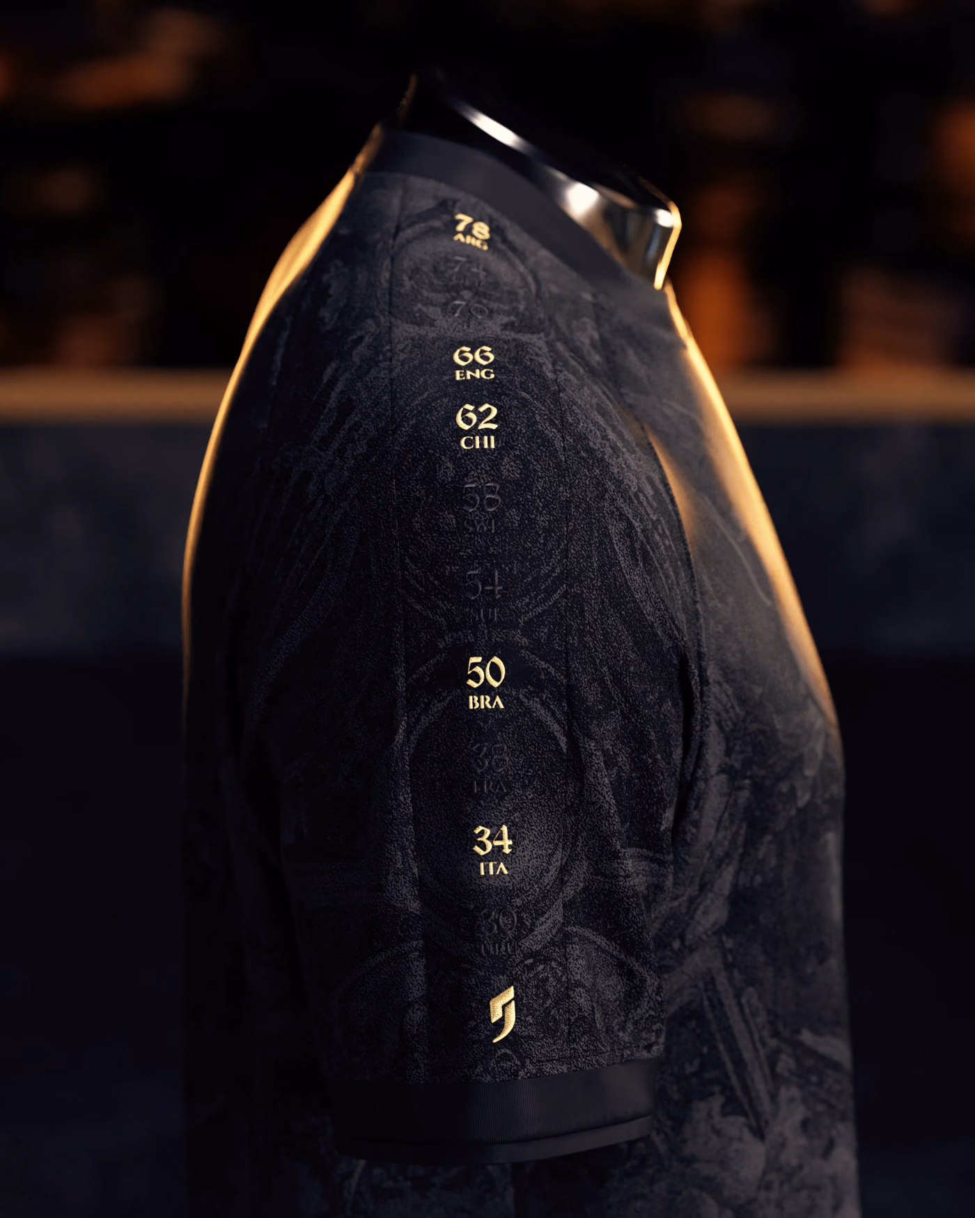 Jersevo Custom Personalized Spain Heritage Jersey (2026 Champions Edition) right sleeve detail