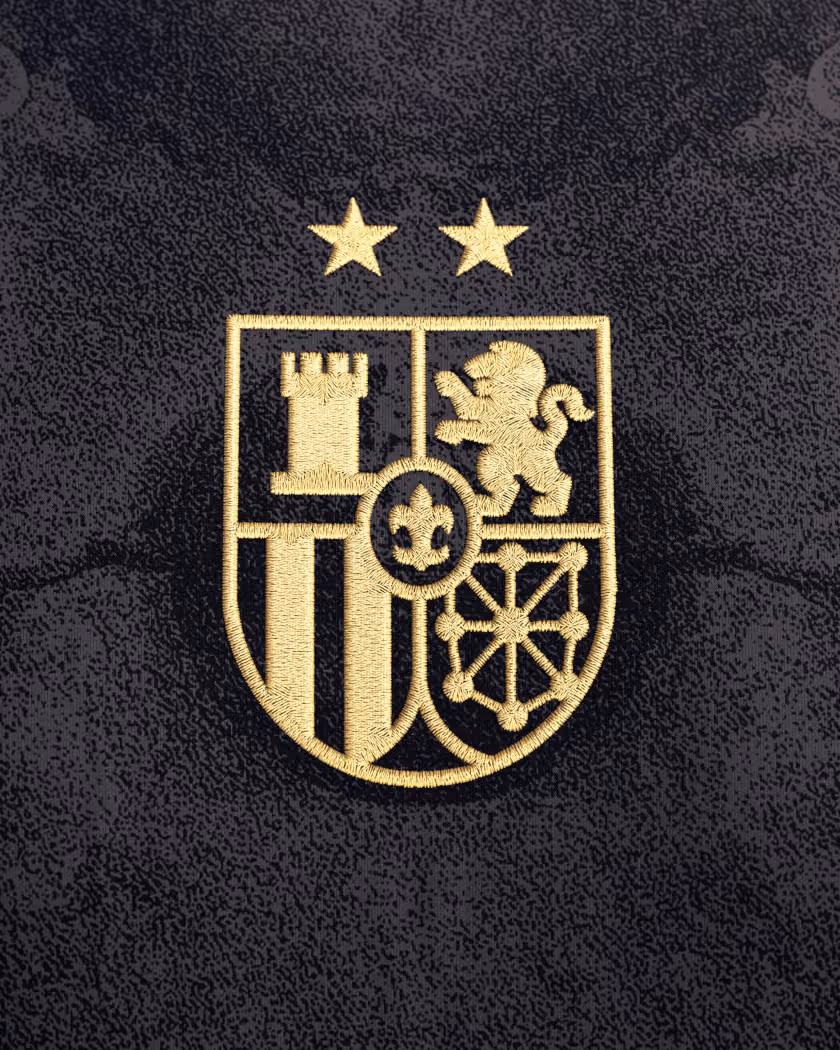 Jersevo Custom Personalized Spain Heritage Jersey (2026 Champions Edition) crest detail