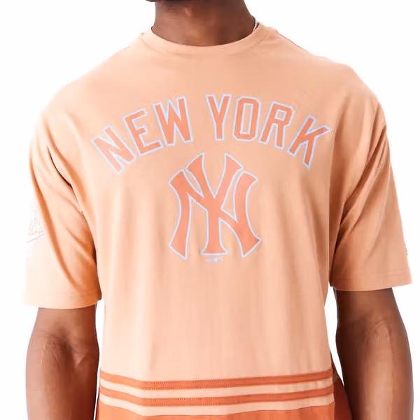New York Yankees 1996 World Series New Era Oversized MLB T-Shirt Brown view 5