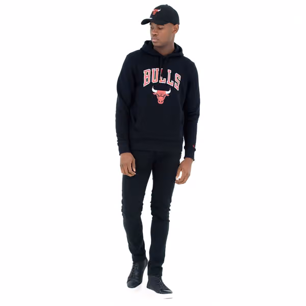 Chicago Bulls Team Logo Hoodie New Era NBA Sweatshirt view 5