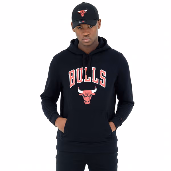 Chicago Bulls Team Logo Hoodie New Era NBA Sweatshirt view 1