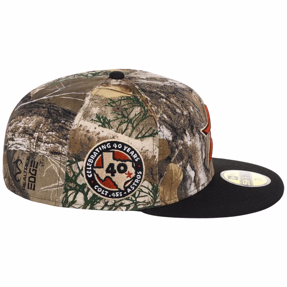 Houston Astros MLB Realtree OTC New Era 59FIFTY detail view