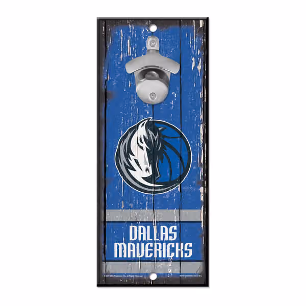 Dallas Mavericks WinCraft NBA Bottle Opener Sign view 1