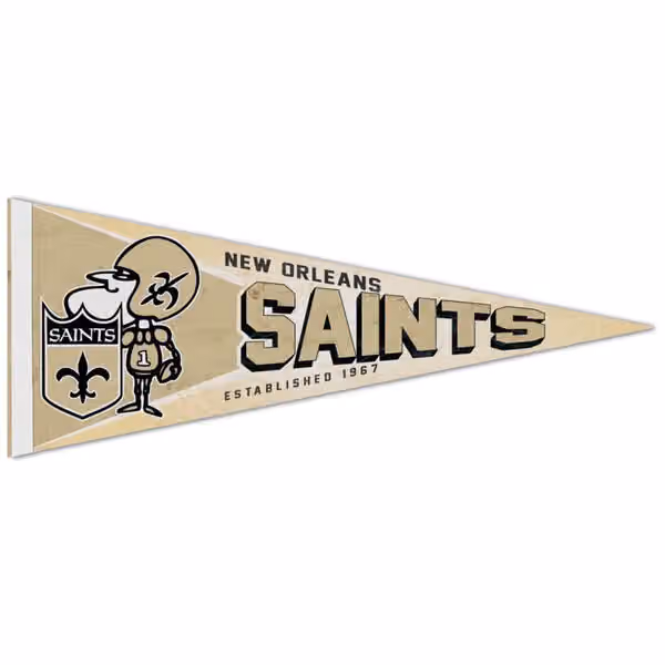 New Orleans Saints Premium Throwback NFL Pennant view 1