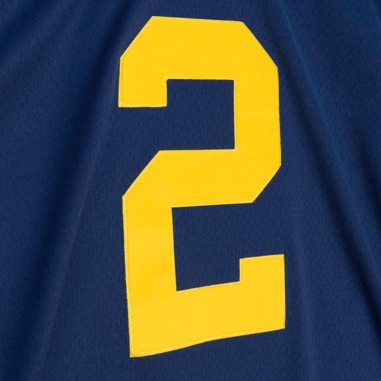 Charles Woodson #2 Michigan Wolverines 1997 Mitchell & Ness Legacy NCAA Jersey Navy view 4