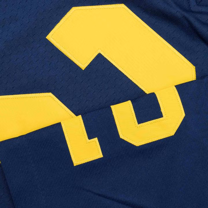 Charles Woodson #2 Michigan Wolverines 1997 Mitchell & Ness Legacy NCAA Jersey Navy view 6