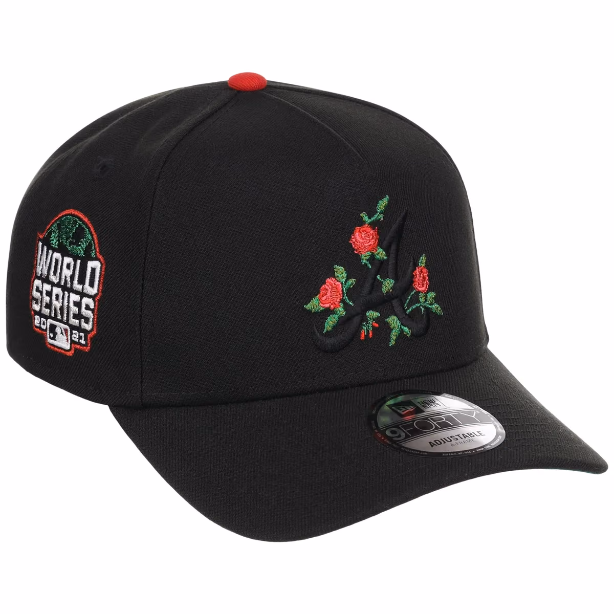 Atlanta Braves Roses Atlanta Crown the City New Era 9FORTY front view