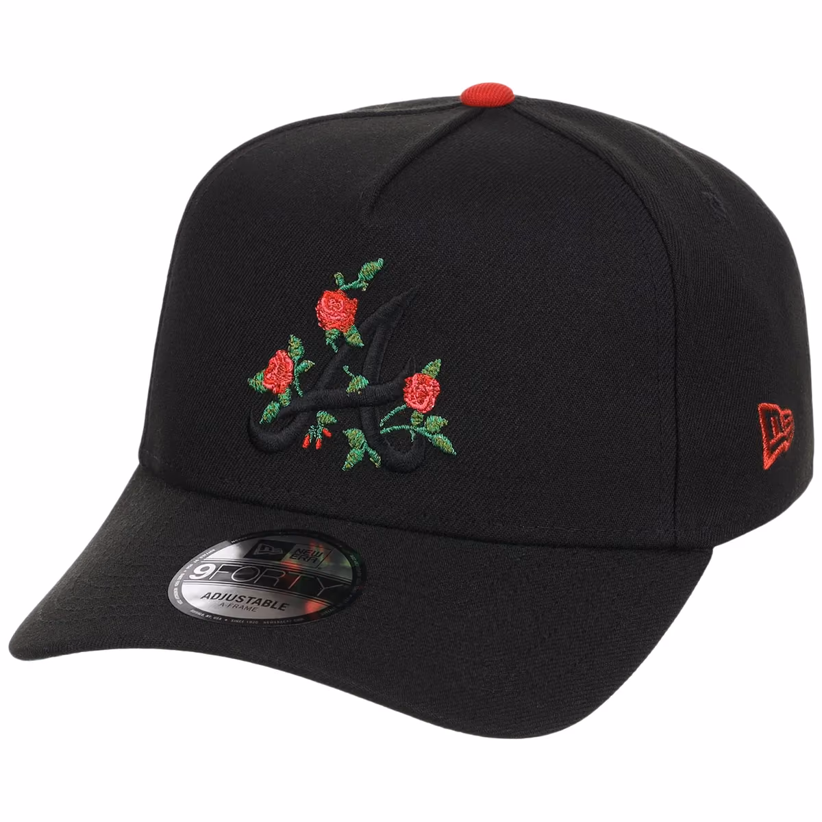 Atlanta Braves Roses Atlanta Crown the City New Era 9FORTY detail view