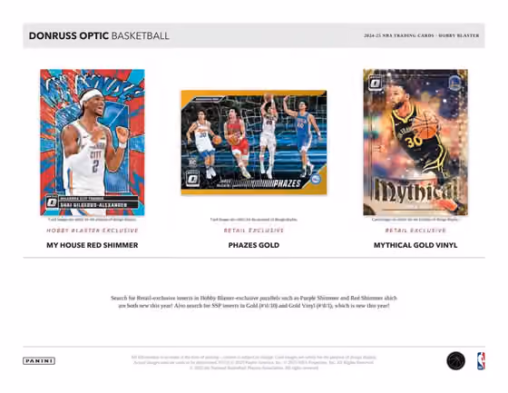 2024/25 Panini Donruss Optic Basketball NBA Blaster Box view 3