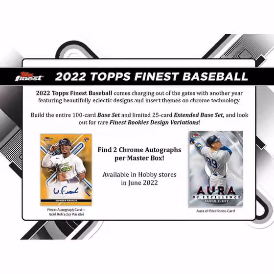2022 Topps Finest Baseball MLB Hobby Box view 2