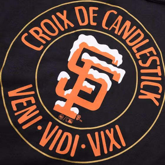 San Francisco Giants '47 x Thrasher Croix de Candlestick MLB Hoodie view 3