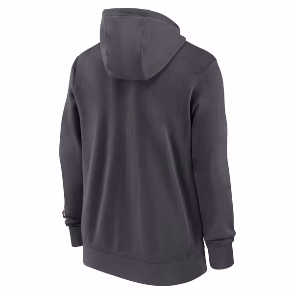 New York Giants Playbook NFL Full-Zip Fleece Hoodie Anthracite view 2