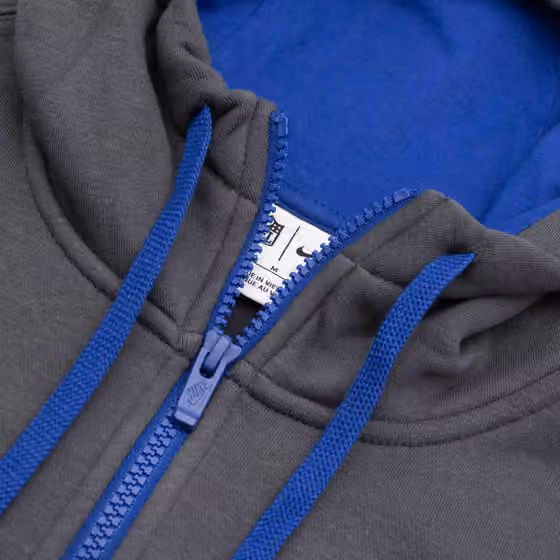 New York Giants Playbook NFL Full-Zip Fleece Hoodie Anthracite view 4