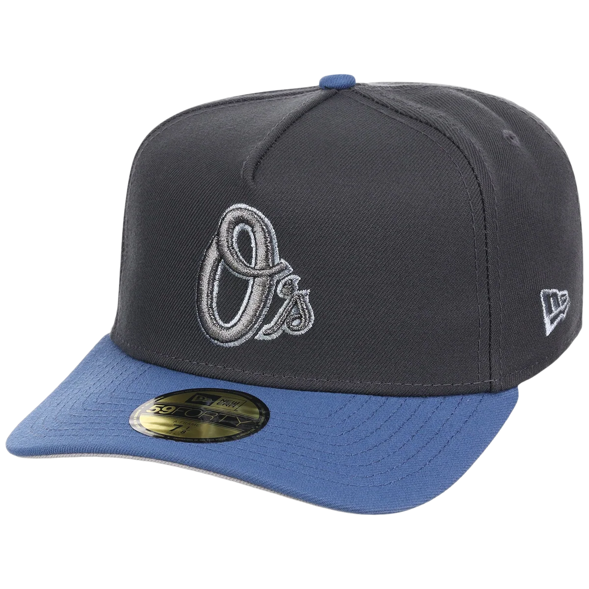 Baltimore Orioles MLB Indigo Steel New Era 59FORTY detail view