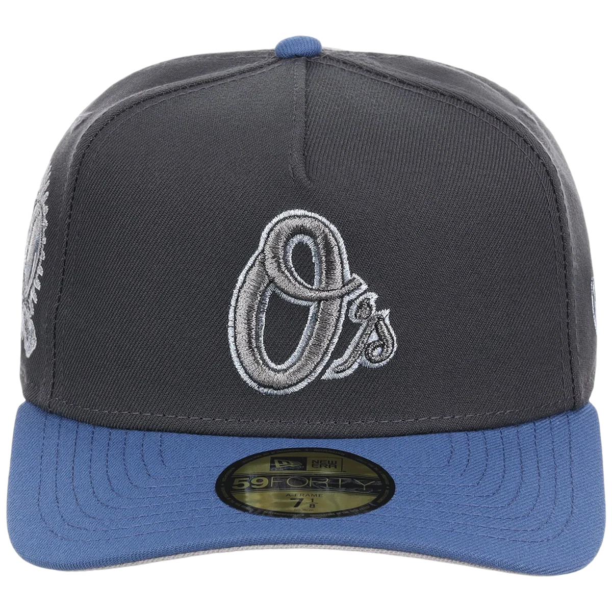 Baltimore Orioles MLB Indigo Steel New Era 59FORTY detail view