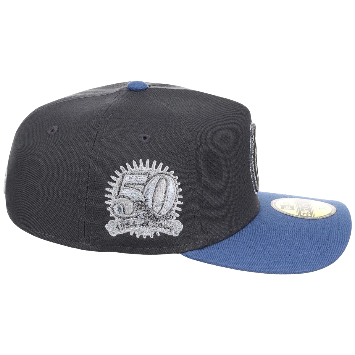 Baltimore Orioles MLB Indigo Steel New Era 59FORTY detail view
