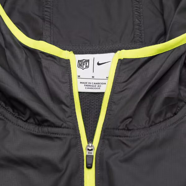 Arizona Cardinals Nike VOLT Half-Zip NFL Jacket Black view 4