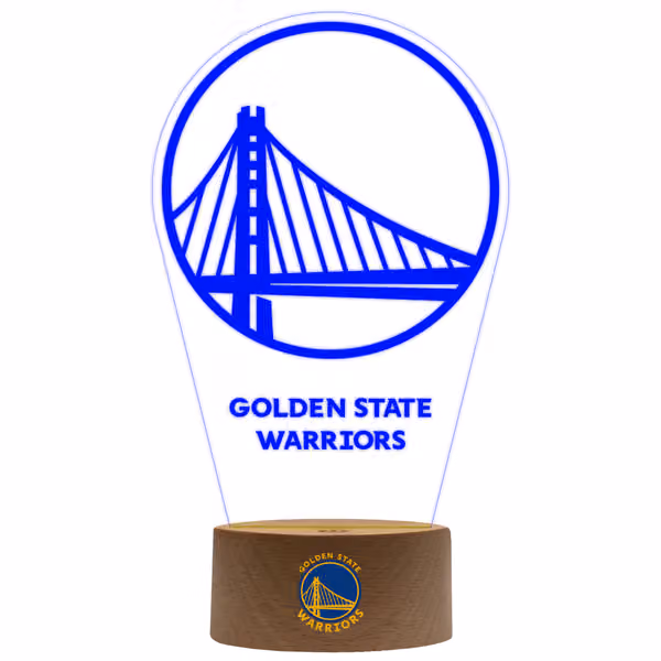 Golden State Warriors NBA Team Logo LED Sign view 2