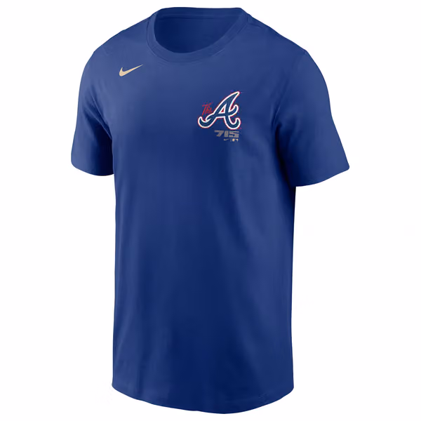 Atlanta Braves City Connect Nike MLB T-Shirt Blue view 1