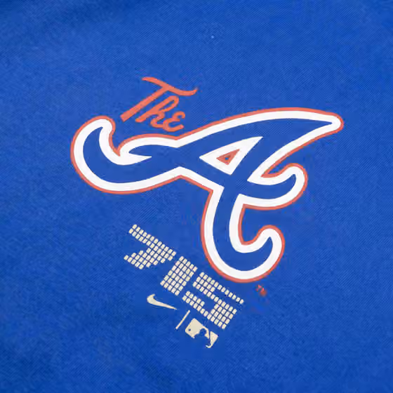 Atlanta Braves City Connect Nike MLB T-Shirt Blue view 3