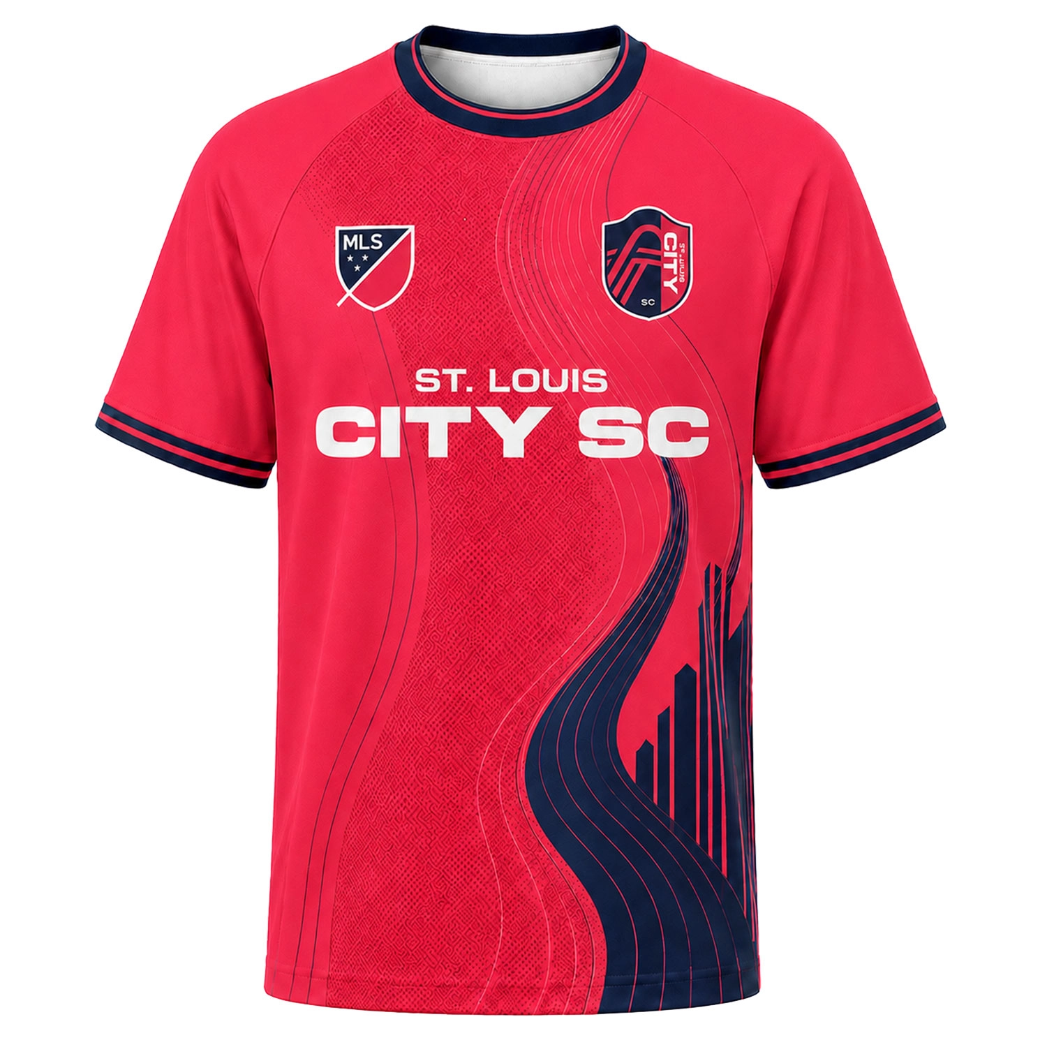 St Louis CITY SC Becher Jersey Elite Red Wave