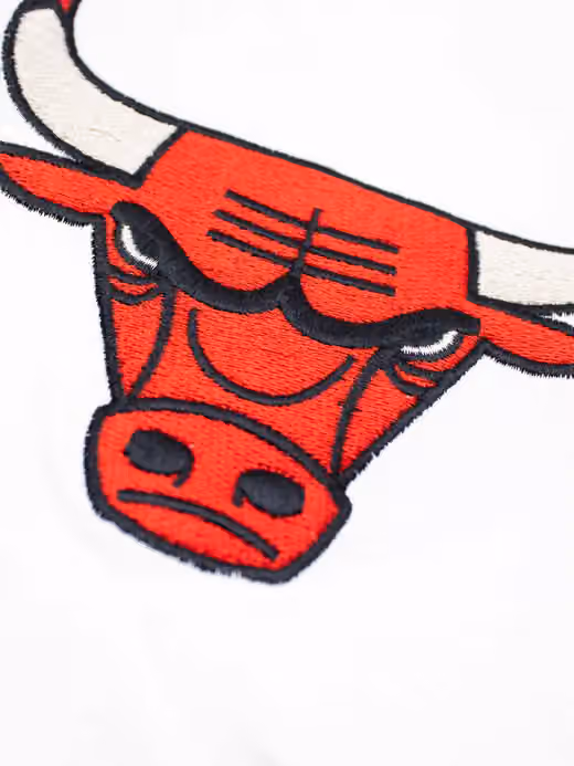 Chicago Bulls Ballpark Hot Dog Oversized NBA T-Shirt Cream view 4