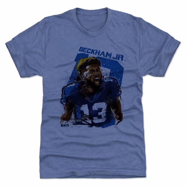 Odell Beckham Jr. New York Giants Smash NFL T-Shirt view 1