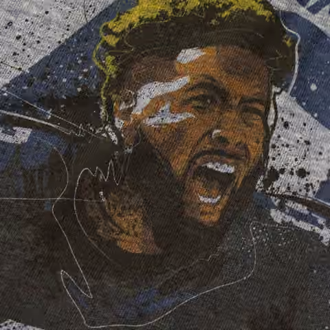 Odell Beckham Jr. New York Giants Smash NFL T-Shirt view 2