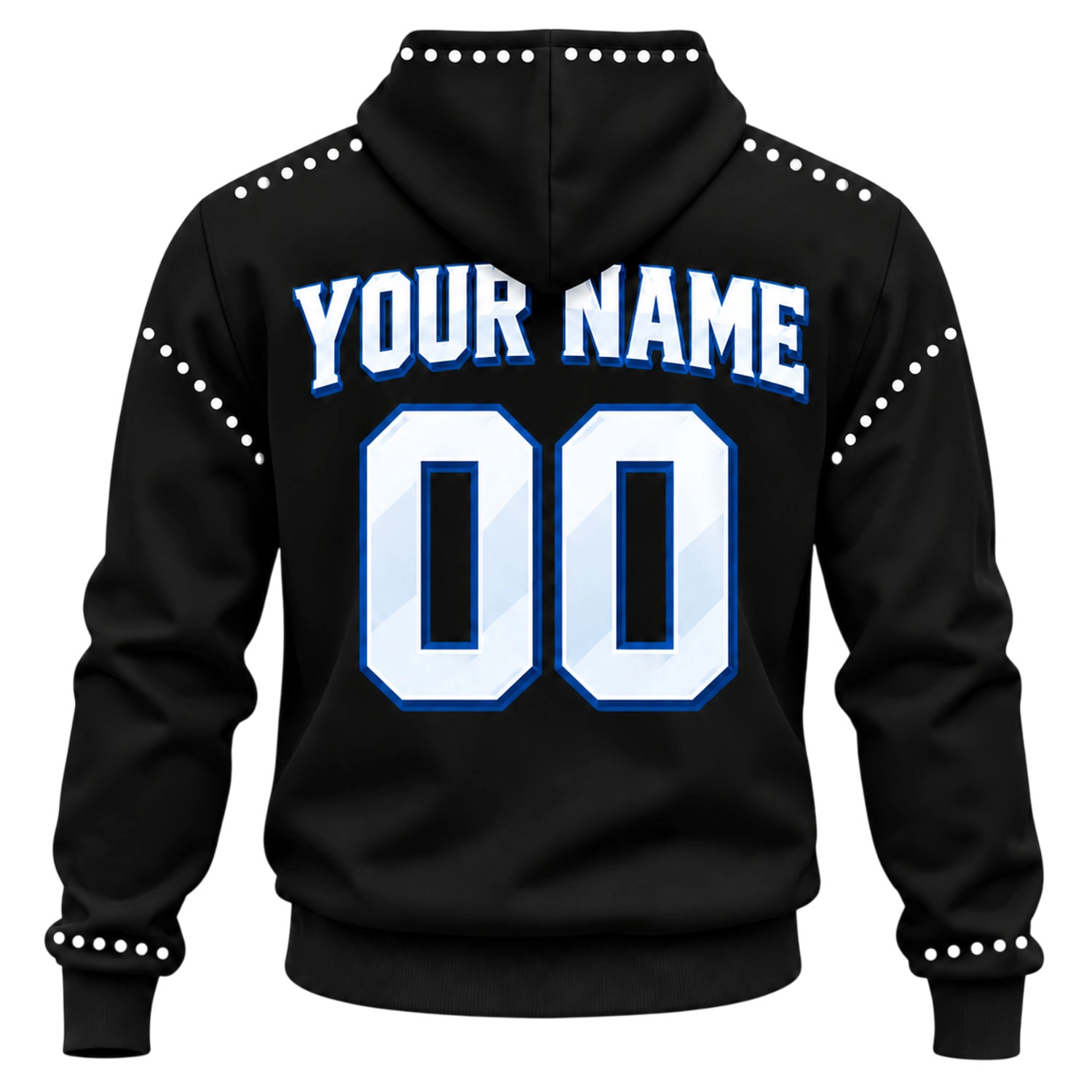 SKC Hoodie Dynamic Black Soccer Graphic