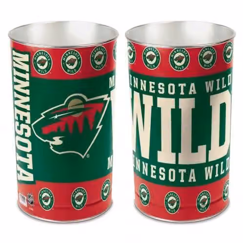 Minnesota Wild Hockey NHL Wastebasket view 1