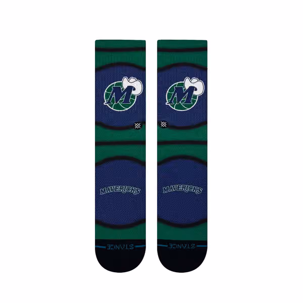 Dallas Mavericks Classic Mini Ball Stance Crew Socks view 2