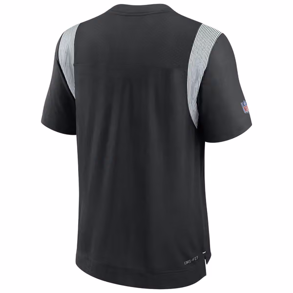 New York Jets 2022 NFL Sideline Nike Performance Player Top Black view 3