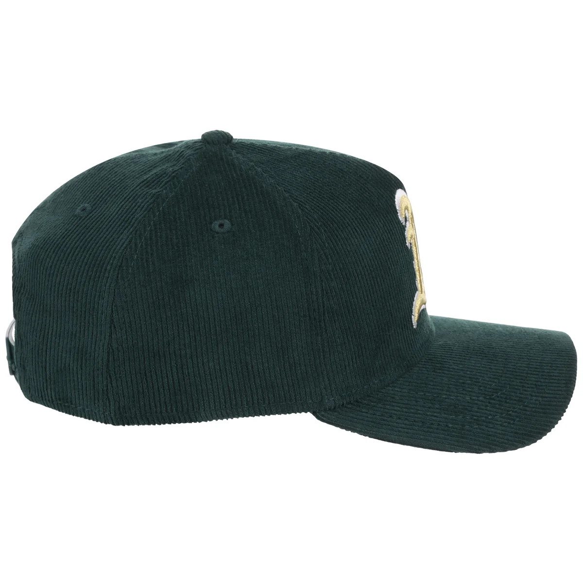 Oakland Athletics MLB Dark Green Cord FASHION CORE New Era 9FORTY A-Frame detail view