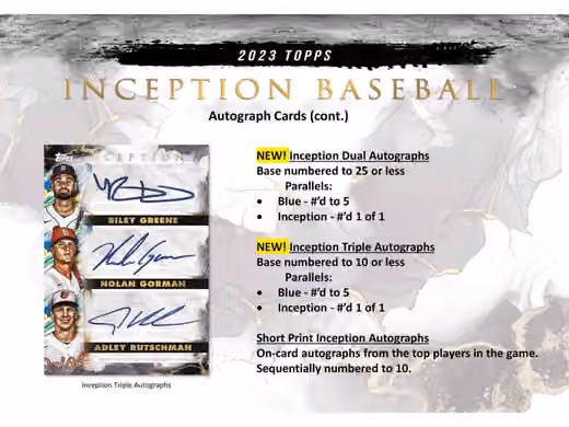 2023 Topps Inception Baseball MLB Hobby Box view 3