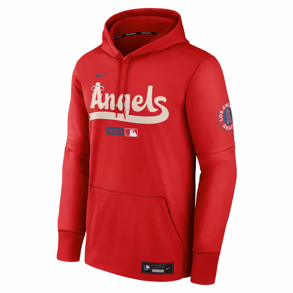 Los Angeles Angels City Connect 2026 MLB Authentic Therma Hoodie Red view 1