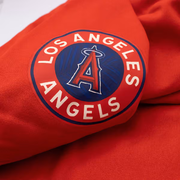 Los Angeles Angels City Connect 2026 MLB Authentic Therma Hoodie Red view 4