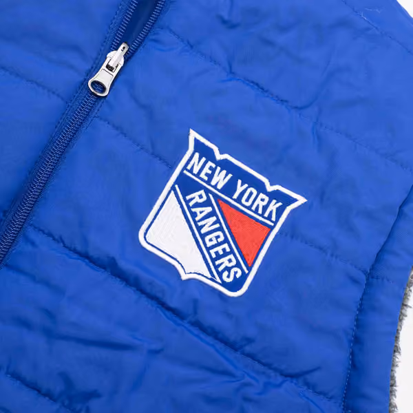 New York Rangers G-III NHL Reversible Sherpa Winter Vest view 6