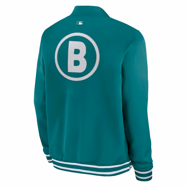 Boston Red Sox City Connect 2026 MLB Authentic Dugout Bomber Jacket Green view 3