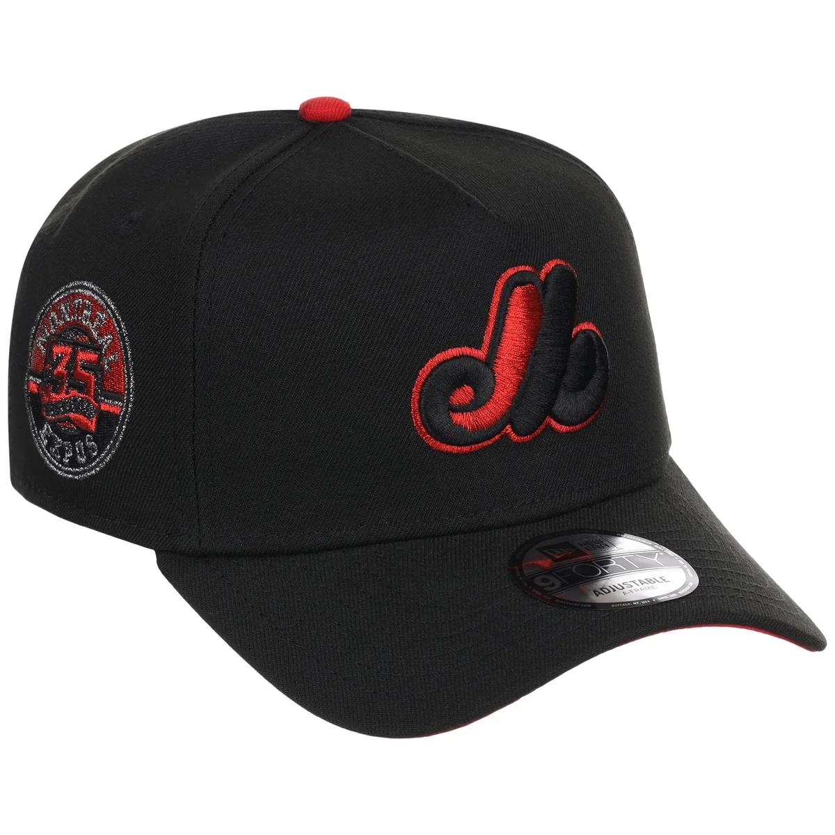 Montreal Expos MLB Midnight Massacre New Era 9FORTY front view