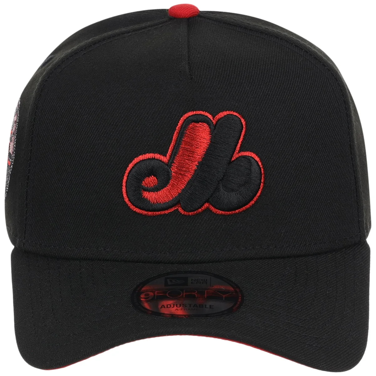 Montreal Expos MLB Midnight Massacre New Era 9FORTY detail view
