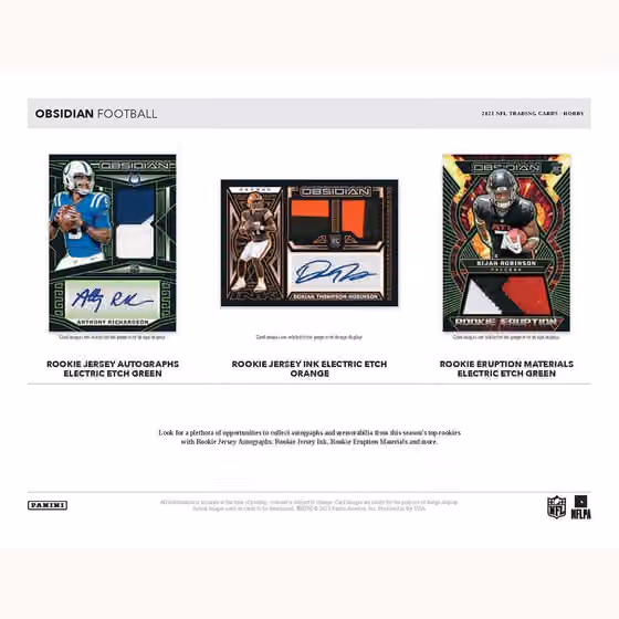 2023 Panini Obsidian Football NFL Hobby Box view 3