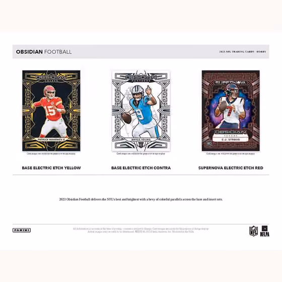 2023 Panini Obsidian Football NFL Hobby Box view 2