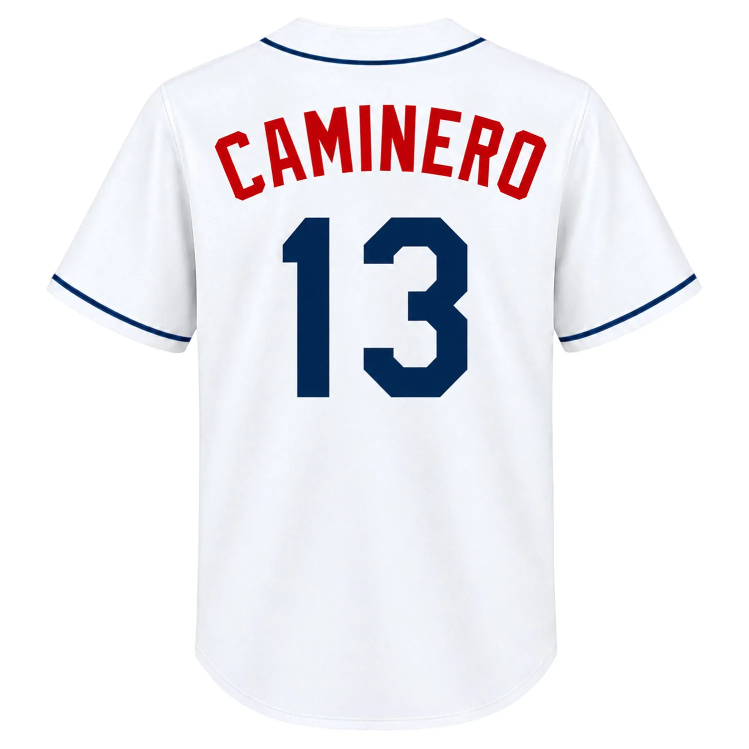Junior Caminero 2026 White Jersey – TP Rays Vibrant Tee