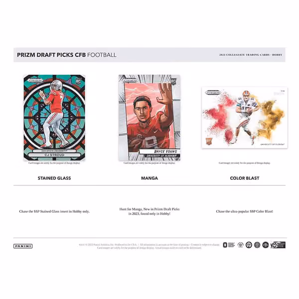 2023 Panini Prizm Draft Picks NCAA Football Hobby Box view 4