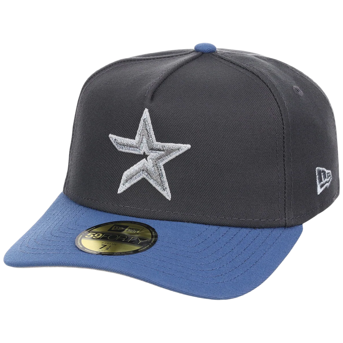 Houston Astros MLB Indigo Steel New Era 59FORTY detail view