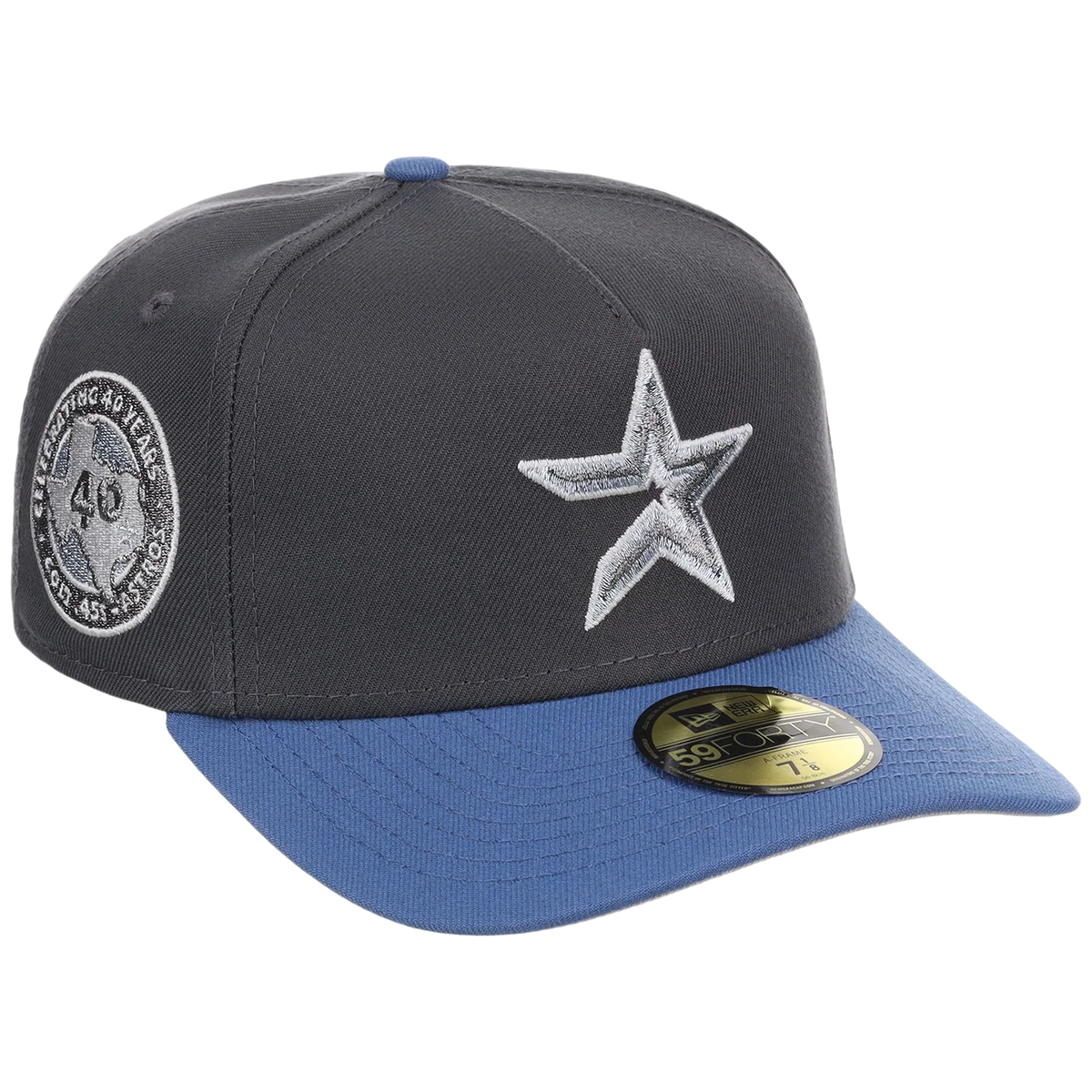 Houston Astros MLB Indigo Steel New Era 59FORTY front view