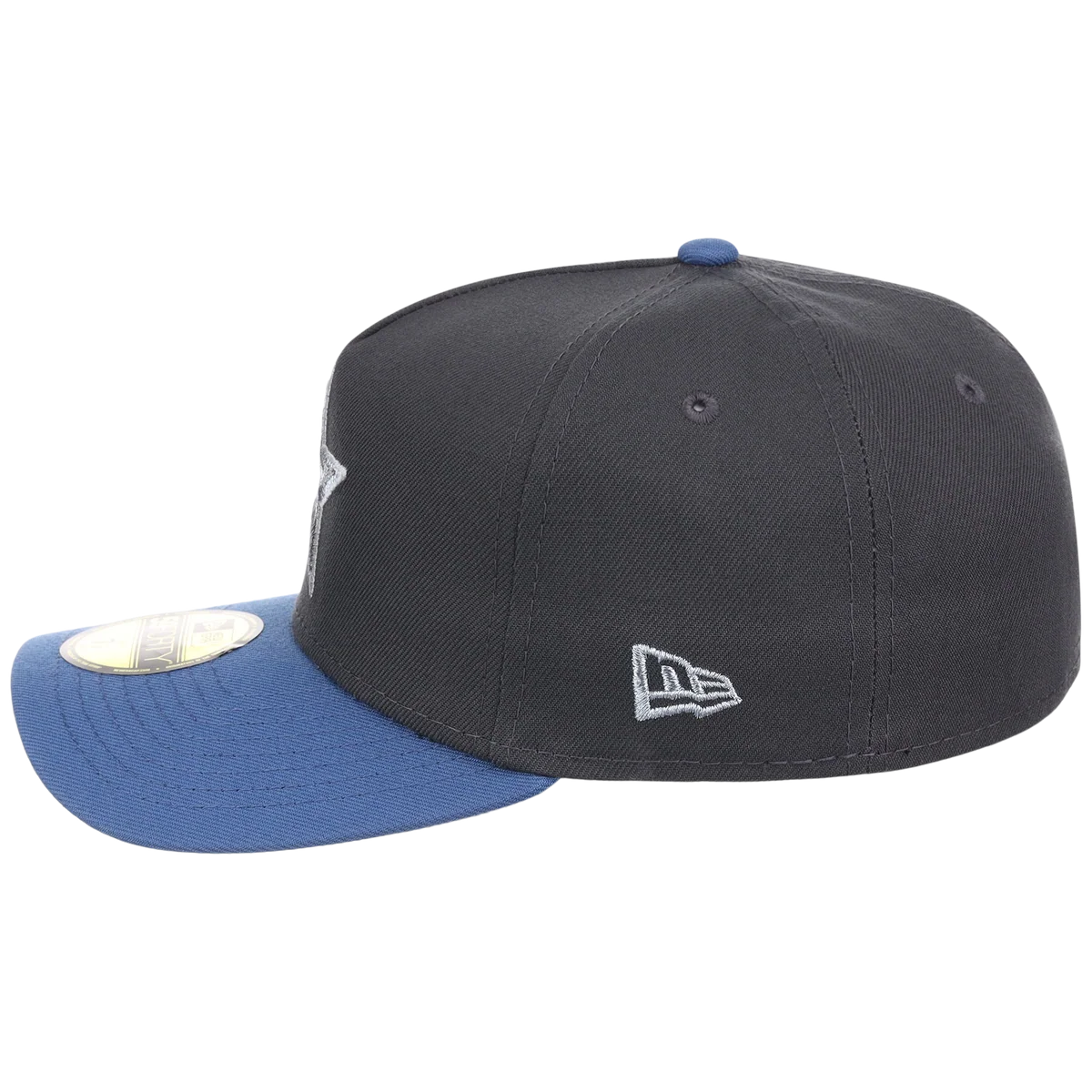 Houston Astros MLB Indigo Steel New Era 59FORTY detail view