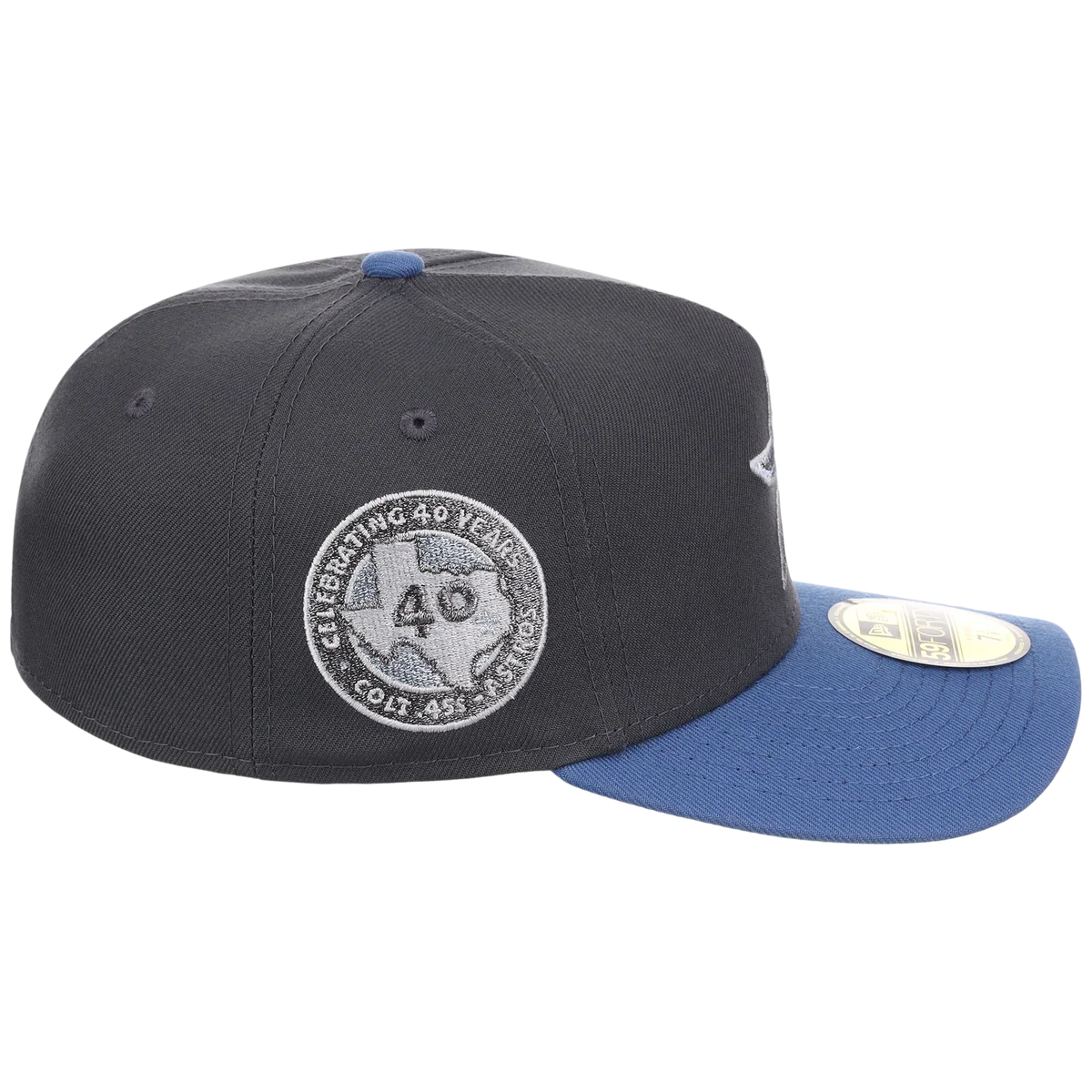 Houston Astros MLB Indigo Steel New Era 59FORTY detail view