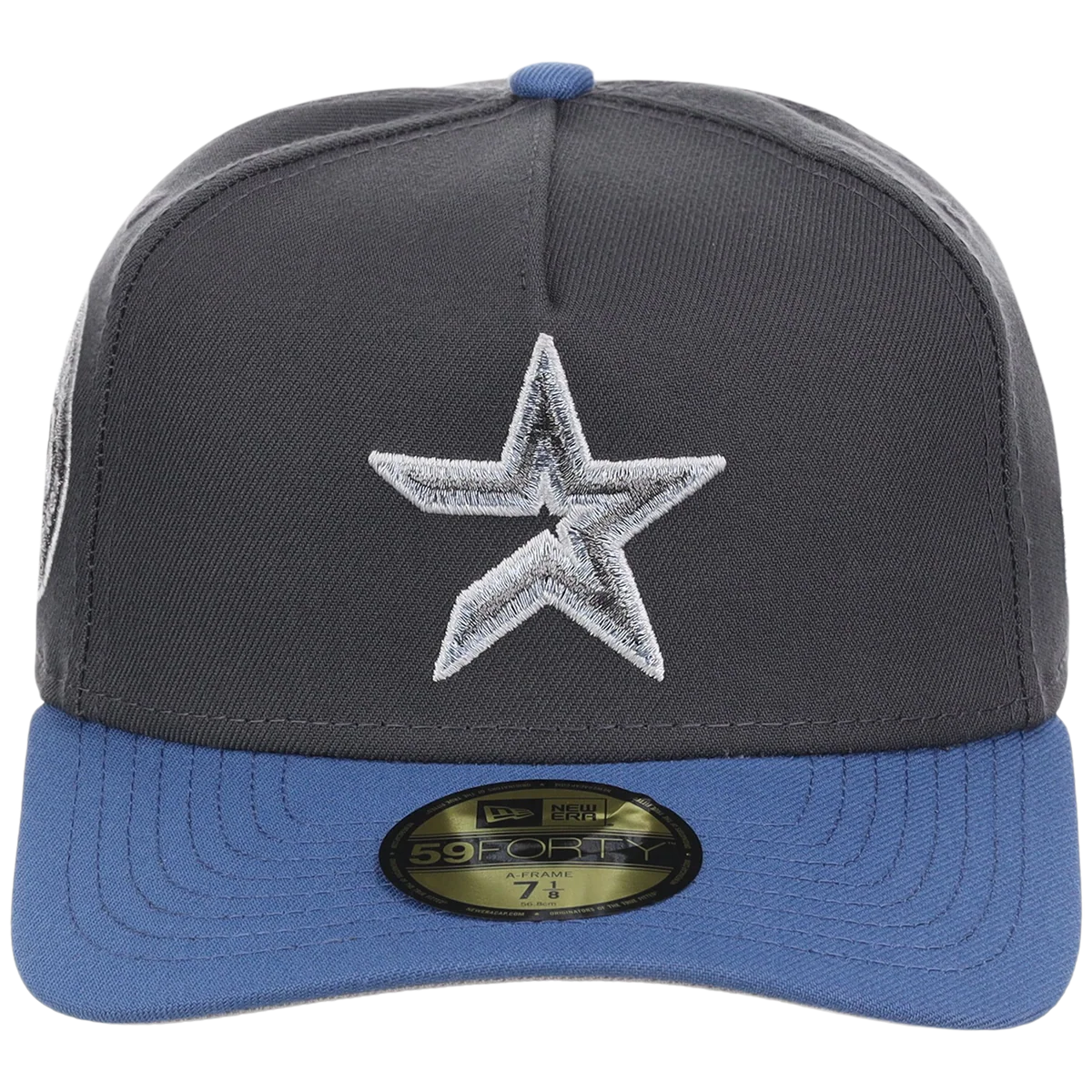 Houston Astros MLB Indigo Steel New Era 59FORTY detail view